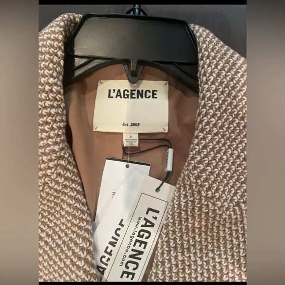 L'AGENCE Riva Tweed Double-Breasted Blazer NWT 6 - Picture 5 of 12